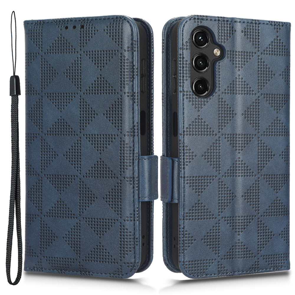 For Samsung Galaxy A24 4G Leather Phone Case Imprinted Triangle Anti-Fall Wallet Phone Cover For Samsung Galaxy A24 4G Leather Phone Case Imprinted Triangle Anti-Fall Wallet Phone Cover